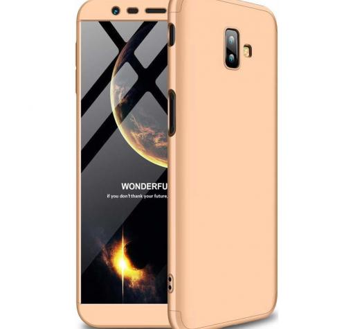 Твърд гръб Magic Skin 360° FULL за Samsung J6 Plus 2018 - златист