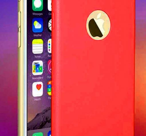 Ултра тънък силиконов калъф / гръб / TPU Ultra Thin Candy Case за Apple iPhone 6 / iPhone 6S - червен / брокат