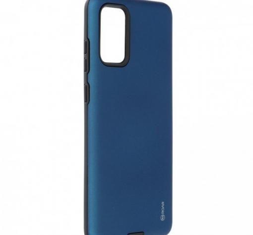 Луксозен силиконов калъф / гръб / TPU Roar Mil Grade Hybrid Case за Samsung A71 - тъмно син