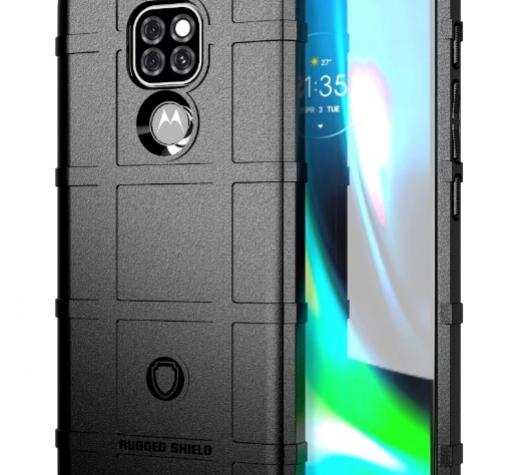 Удароустойчив калъф / гръб / Rugged Shield TPU Case за Motorola Moto E7 Plus - черен