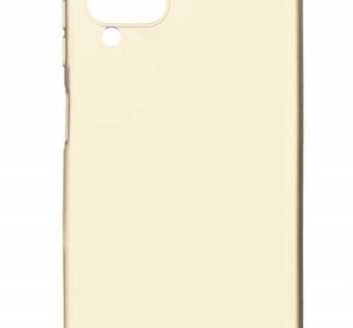 Силиконов калъф / гръб / TPU за Samsung A12 - златист / мат