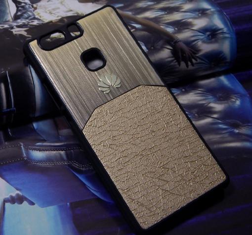 Луксозен твърд гръб Hybrid Case за Huawei P9 - златист