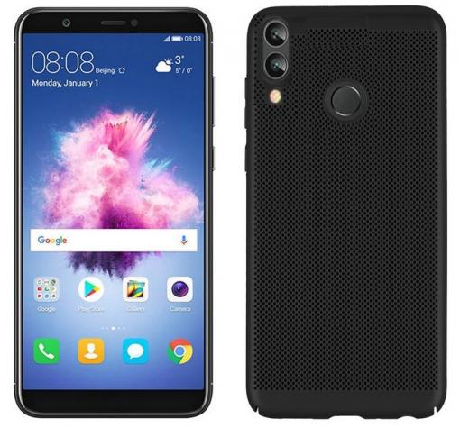 Луксозен твърд гръб за Huawei Honor 8X - черен / Grid