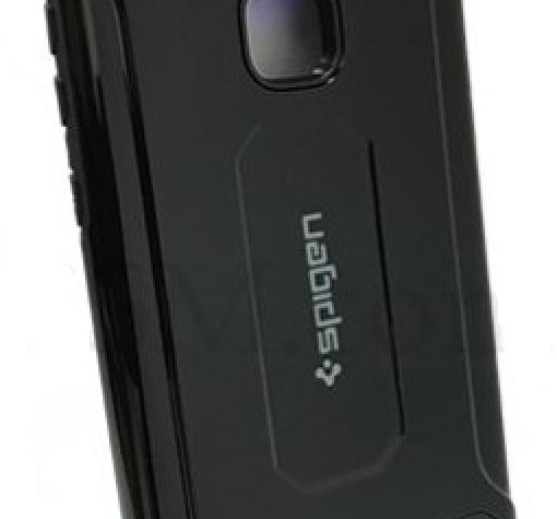 Удароустойчив силиконов гръб TPU Spigen за Huawei P10 Lite - черен