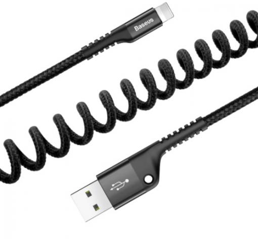 Оригинален USB кабел BASEUS Fish Eye Type-C за зареждане и пренос на данни - черен