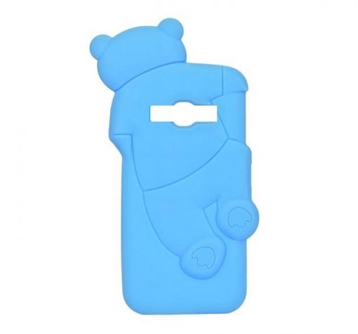 Силиконов калъф / гръб / TPU 3D за Samsung J3 2016 J320 - Mr. Bear / син