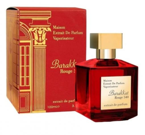 Дамски Парфюм Fragrance World Barakkat Rouge 540 Extrait EDP 100 мл. / Вдъхновен от Baccarat Rouge 540 Extrait de Parfum / Maison Francis Kurkdjian