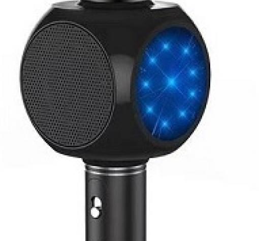 Караоке микрофон с вградени стерео високоговорители / Bluetooth Wireless Microphone Speaker YS-60 - черен