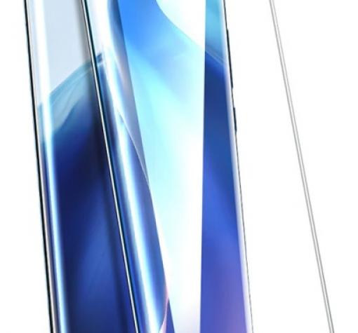 5D full cover Tempered glass Full Glue screen protector Xiaomi Mi 11 Ultra / Извит стъклен скрийн протектор с лепило от вътрешната страна за Xiaomi Mi 11 Ultra - черен