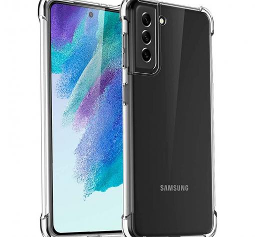 Удароустойчив силиконов калъф / гръб / TPU кейс за Samsung S21 FE 5G - прозрачен