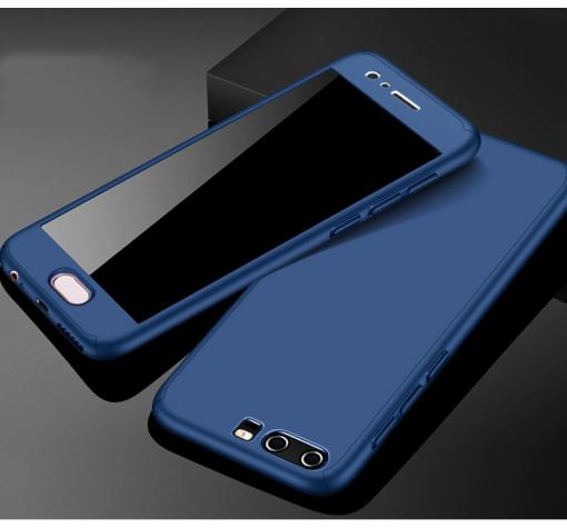 Твърд гръб Magic Skin 360° FULL за Huawei P10 - тъмно син
