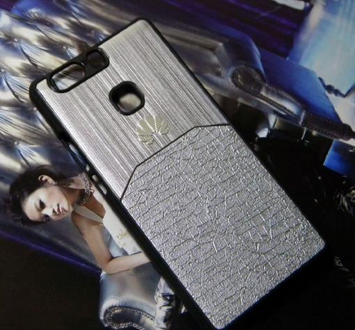 Луксозен твърд гръб Hybrid Case за Huawei P9 - сребрист