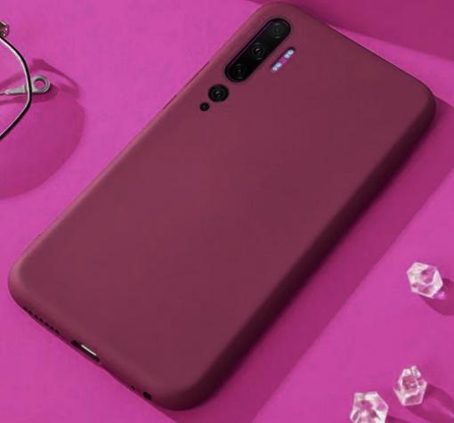 Силиконов калъф / гръб / TPU за Xiaomi Mi Note 10 - лилав / мат