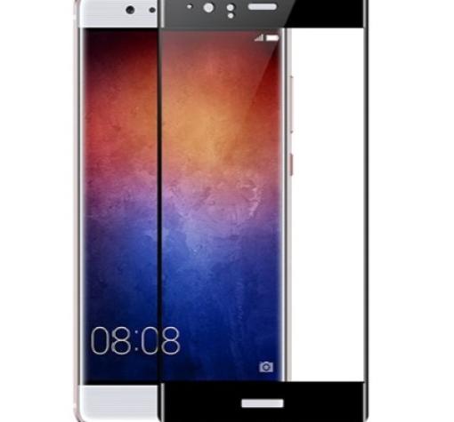 3D full cover Tempered glass screen protector Huawei P9 / Извит стъклен скрийн протектор Huawei P9 - черен