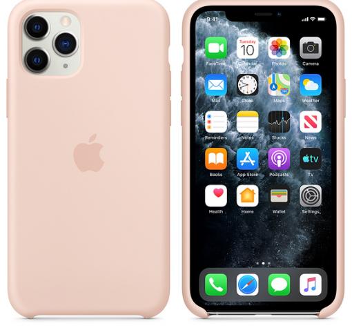 Оригинален гръб Silicone Cover за Apple iPhone 11 6.1" - светло розов