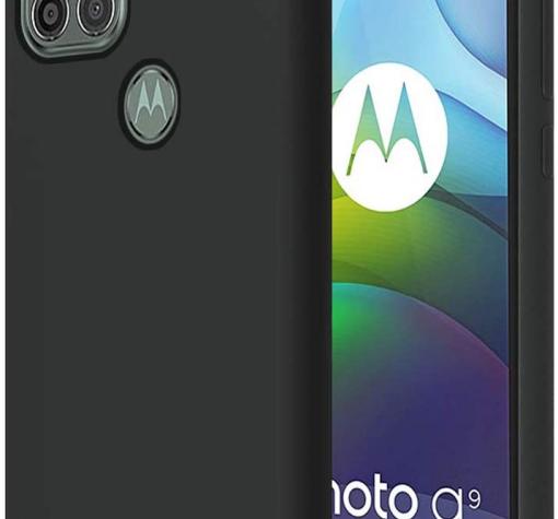 Силиконов калъф / гръб / TPU за Motorola Moto G9 Power - черен / мат