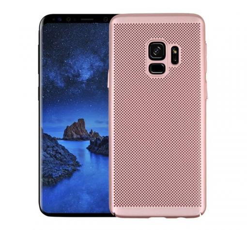 Твърд гръб за Samsung S9 G960 - Rose Gold / Grid