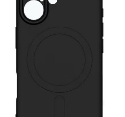 Луксозен гръб / кейс / Smooth Guard Silicone Case с безжично зареждане MagSafe за Apple iPhone 16 Plus (6.7) - черен