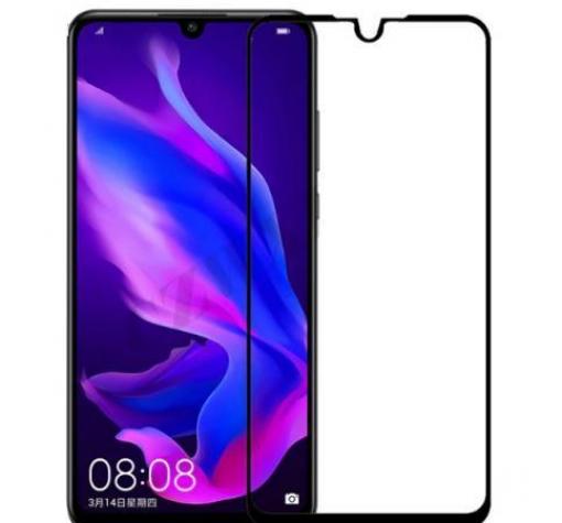 3D full cover Tempered glass Full Glue screen protector Samsung A10 / Извит стъклен скрийн протектор с лепило от вътрешната страна за Samsung A10 - черен