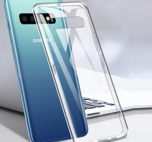 Луксозен силиконов калъф / гръб / TPU Oucase Ultra Slim Series за Samsung S10 Plus - прозрачен