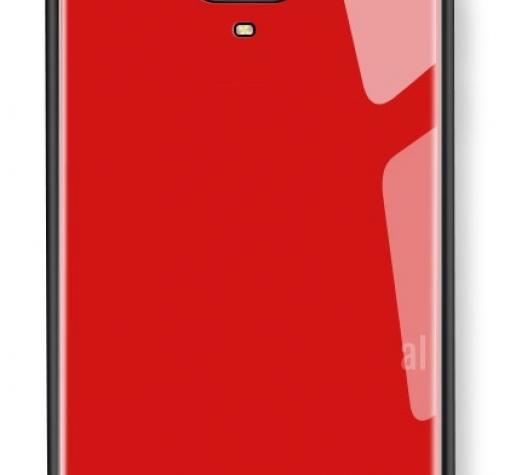 Луксозен стъклен твърд гръб за Xiaomi Redmi Note 9s / Note 9 Pro – червен
