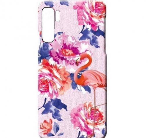 Силиконов калъф / гръб / TPU LUXO за Samsung Note 10 Plus N975 - цветя / розово фламинго