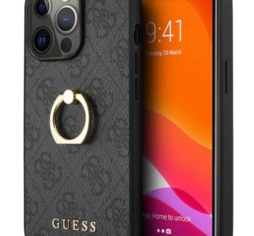 Оригинален гръб Guess с Ring за Apple iPhone 13 Pro Max 6.7"- сив