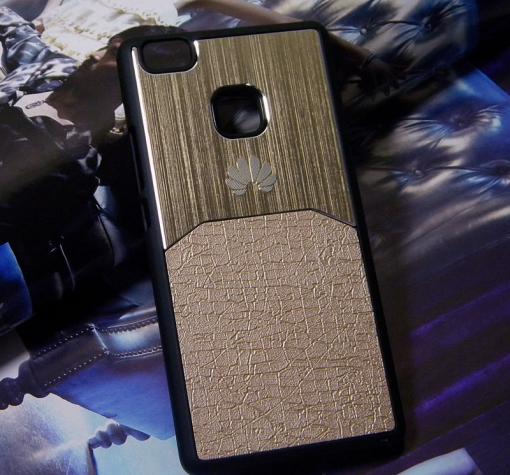 Луксозен твърд гръб Hybrid Case за Huawei P9 Lite - златист