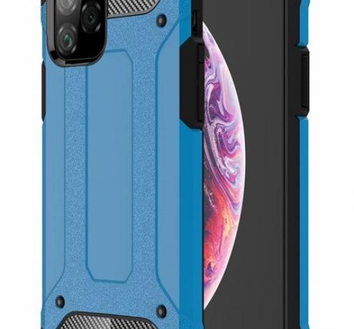 Силиконов гръб TPU Spigen Hybrid с твърда част за Apple iPhone 11 Pro Max 6.5"- син