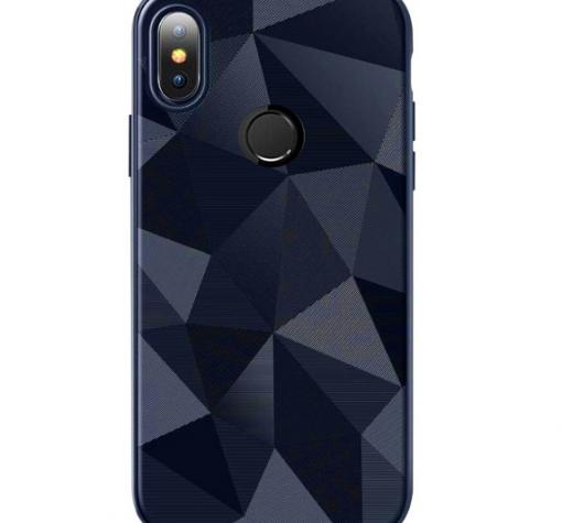 Силиконов калъф / гръб / PRISM GEOMETRIC TPU за Xiaomi Redmi Note 6 / Note 6 Pro - син / призма