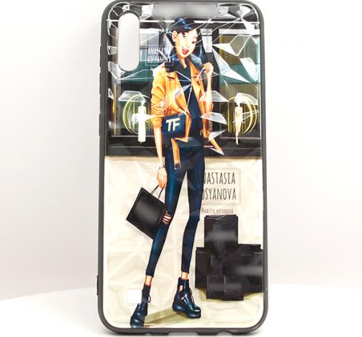 Луксозен твърд гръб 3D за Samsung S10 Plus - Girl / призма