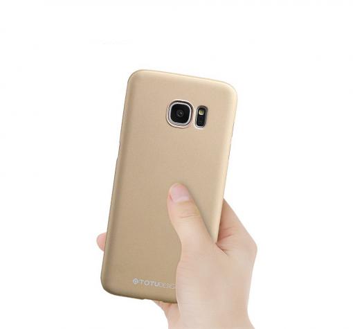 Луксозен твърд гръб TOTU Design за Samsung S7 Edge G935 - златист
