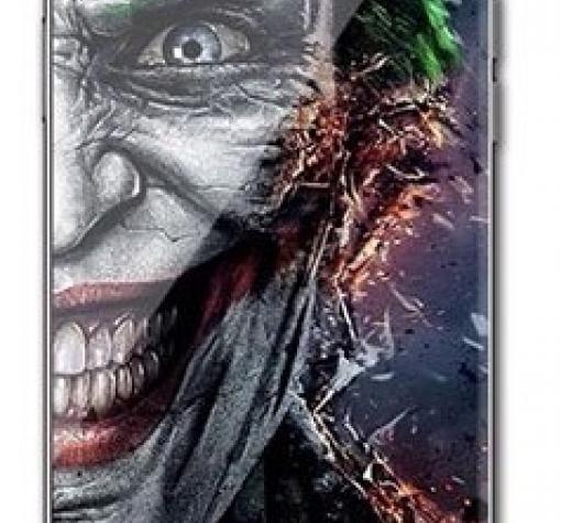 Луксозен стъклен твърд гръб за Apple iPhone 6 / iPhone 6S - Joker Face