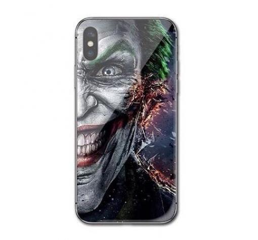 Луксозен стъклен твърд гръб за Samsung A40 - Joker Face