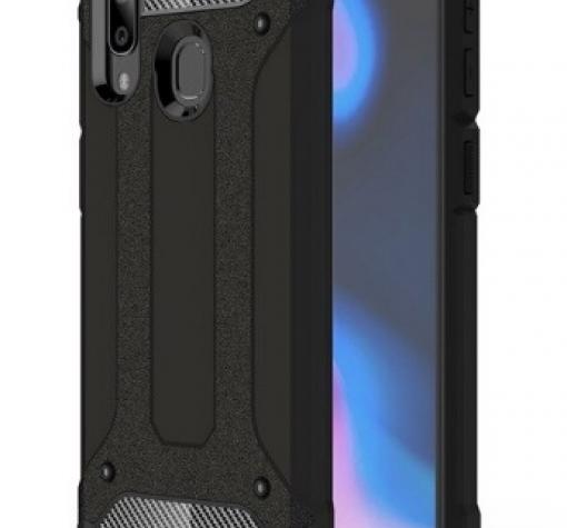 Силиконов гръб TPU Spigen Hybrid с твърда част за Xiaomi Redmi Note 7 - черен
