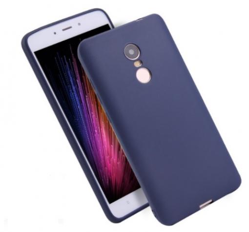 Луксозен силиконов калъф / гръб / TPU Soft Jelly Case за Xiaomi RedMi Note 4 / RedMi Note 4X - тъмно син