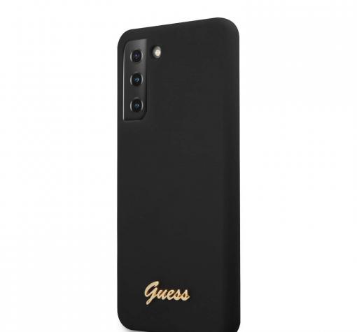 Силиконов гръб Guess за Samsung S21 Plus - черен