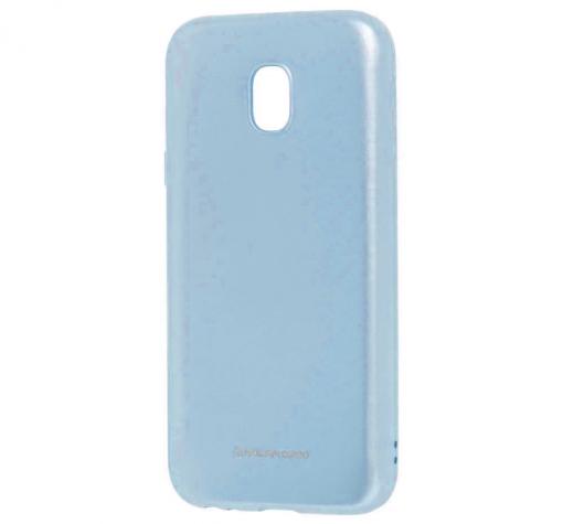Силиконов калъф / гръб / Molan Cano Glossy Jelly Case за Xiaomi Redmi 8A - светло син / гланц / брокат