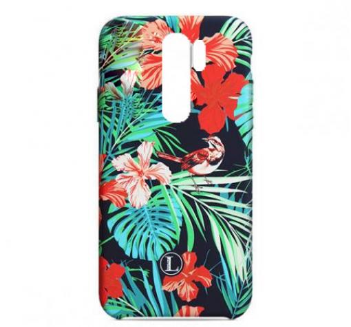 Силиконов калъф / гръб / TPU LUXO за Xiaomi Redmi Note 8 Pro - черен / цветя
