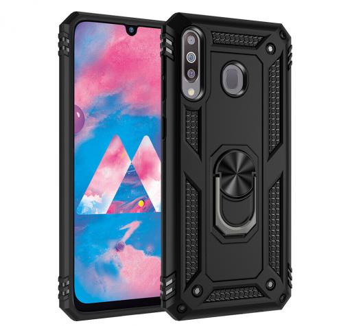 Силиконов гръб Spigen със стойка и магнитно захващане за Huawei P Smart Z / Y9 Prime 2019 - черен
