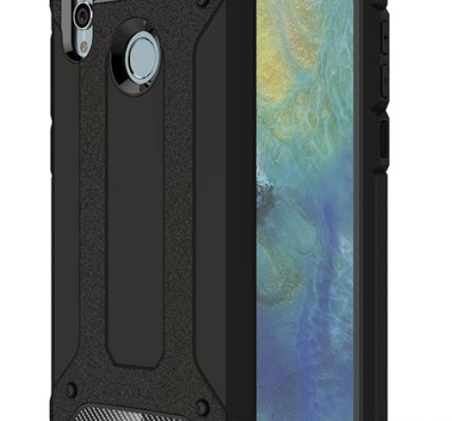 Силиконов гръб TPU Spigen Hybrid с твърда част за Huawei P Smart 2019 - черен