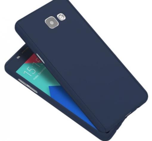 Твърд гръб Magic Skin 360° FULL за Samsung A5 2017 A520 - тъмно син