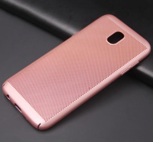 Твърд гръб за Samsung J5 2017 J530 - Rose Gold / Grid