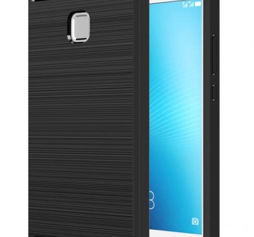 Силиконов калъф / гръб / TPU за Huawei P9 Lite - черен / carbon