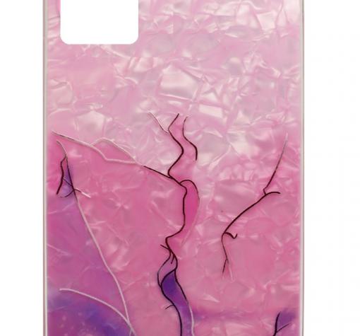 Луксозен силиконов калъф / кейс / TPU Colorful Marble за Samsung A32 4G - розов с лилаво