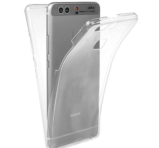 Силиконов калъф / гръб / TPU 360° за Huawei Honor 8 Lite - прозрачен / 2 части / лице и гръб