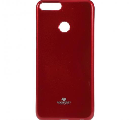 Луксозен силиконов калъф / гръб / TPU Mercury GOOSPERY Jelly Case за Huawei Honor 9 Lite - червен