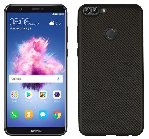 Силиконов калъф / гръб / TPU за Huawei Honor 9 Lite - черен / Carbon