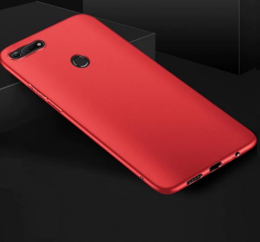 Силиконов калъф / гръб / TPU за Huawei Honor View 20 - тъмно червен / мат