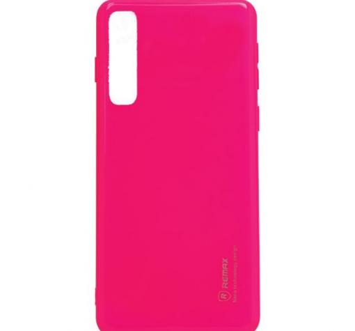 Силиконов калъф / гръб / TPU за Samsung A50 / A50S / A30S - розов / брокат